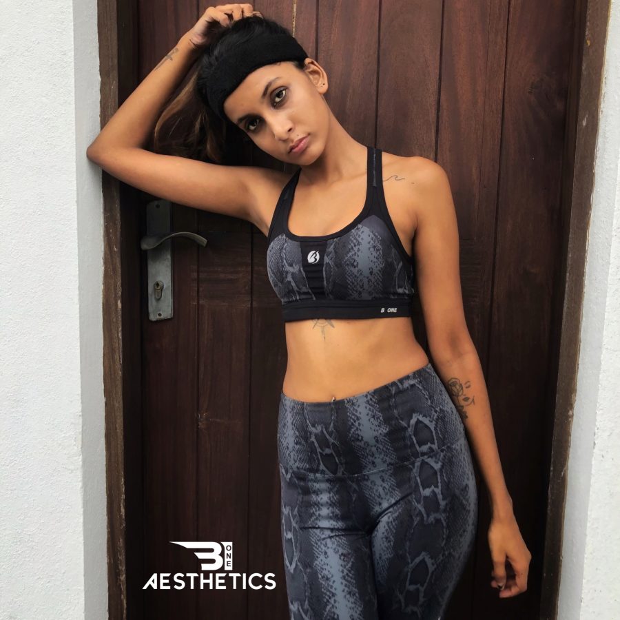 Snake Skin Ash Ladies Gym Kit - Image 4