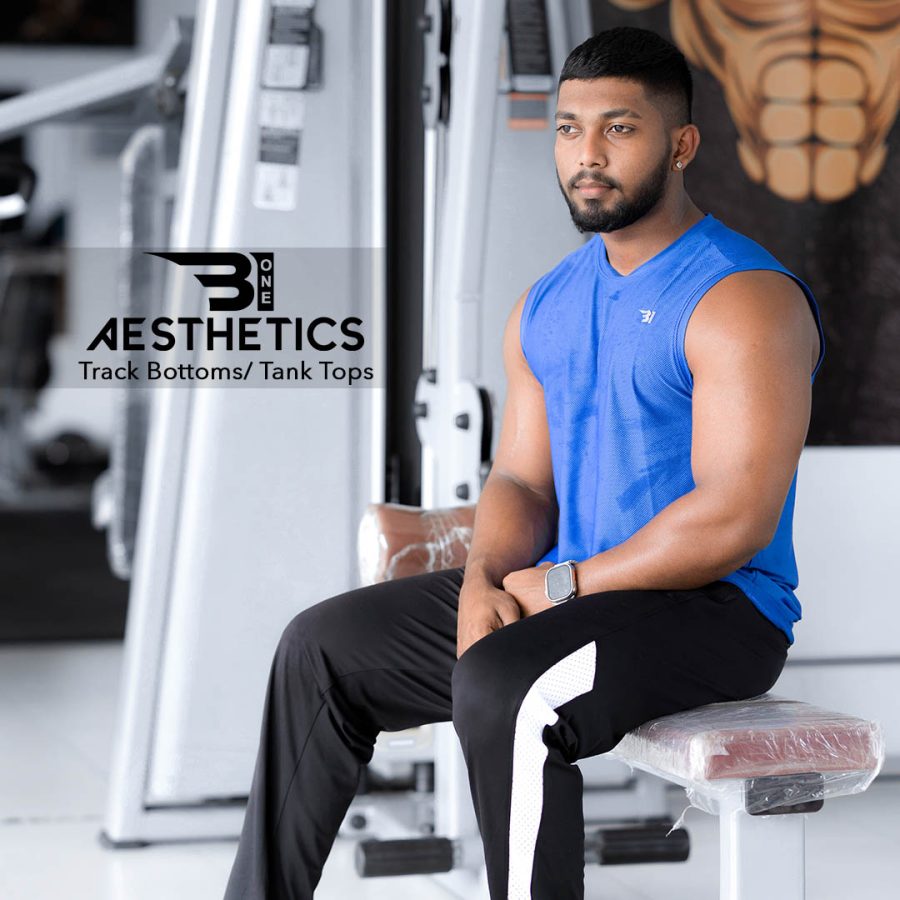 sweat-wicking track bottoms white contrast