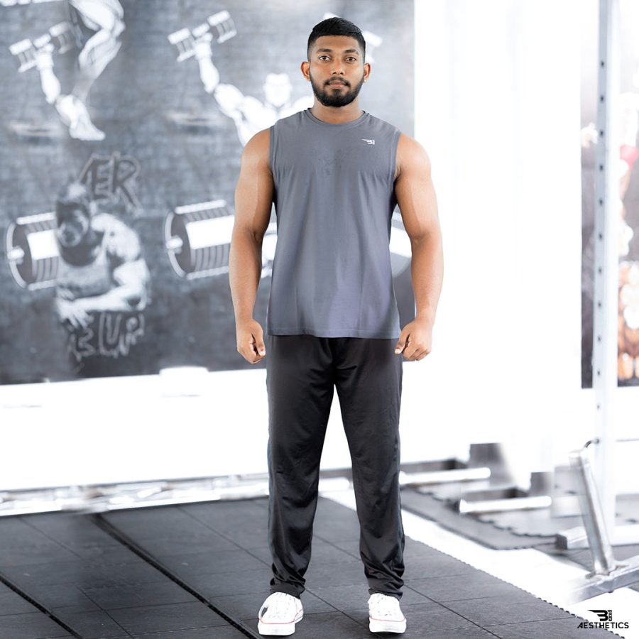 sweat-wicking track bottoms white contrast