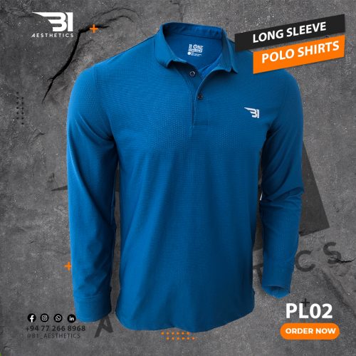 LONG SLEEVE POLO T-SHIRT