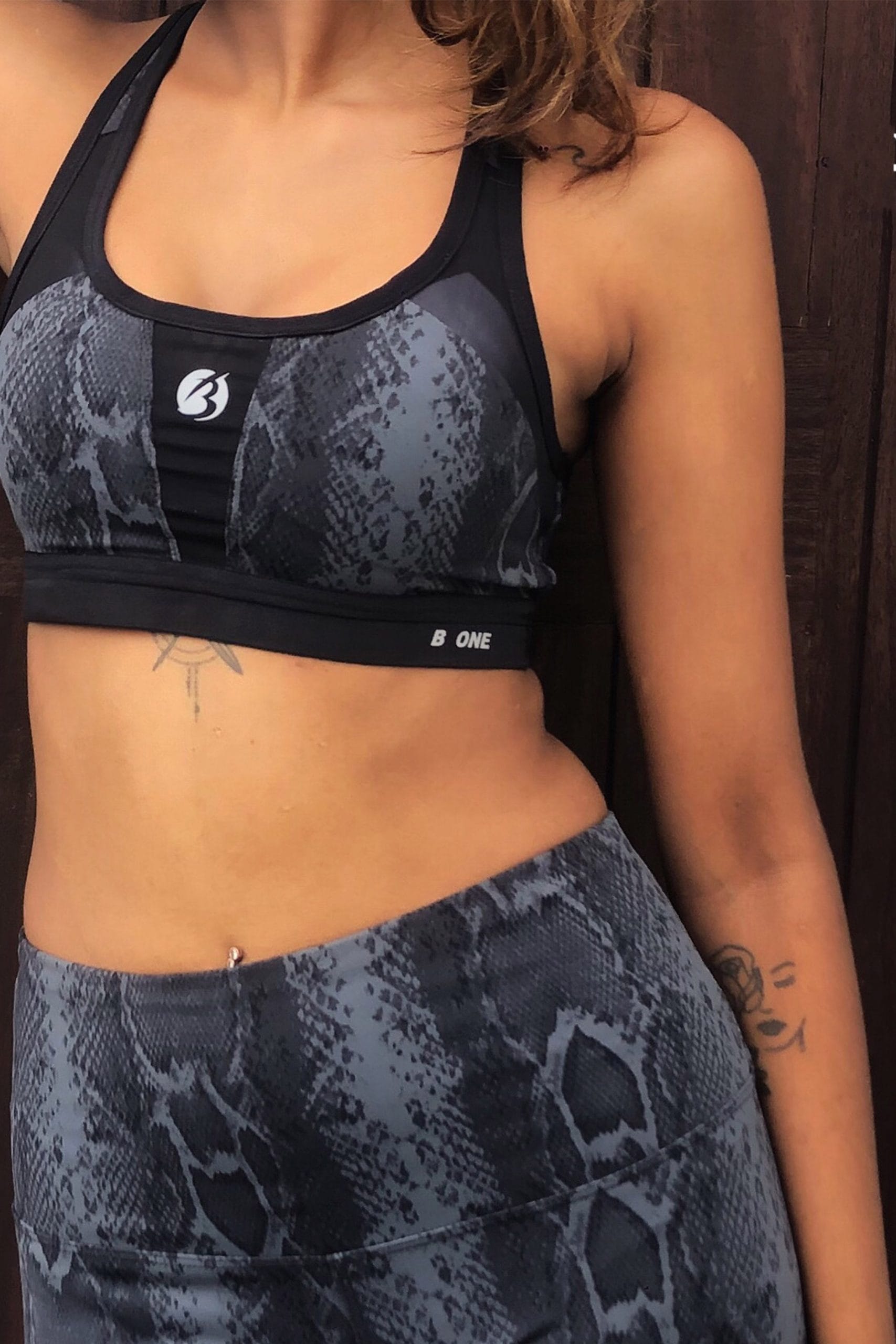 Snake Skin Ash Ladies Gym Kit - Image 3