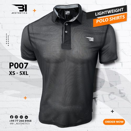 P007   NEW SOLID POLO T-SHIRT