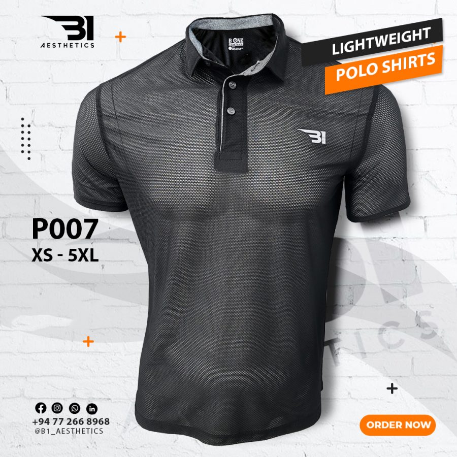 P007   NEW SOLID POLO T-SHIRT