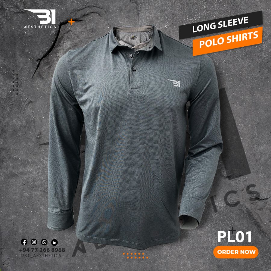 LONG SLEEVE POLO T-SHIRT