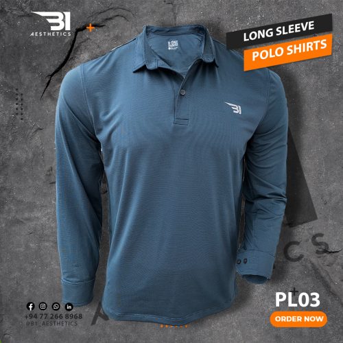 LONG SLEEVE POLO T-SHIRT