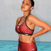 Red Leopard Ladies Gym Kit