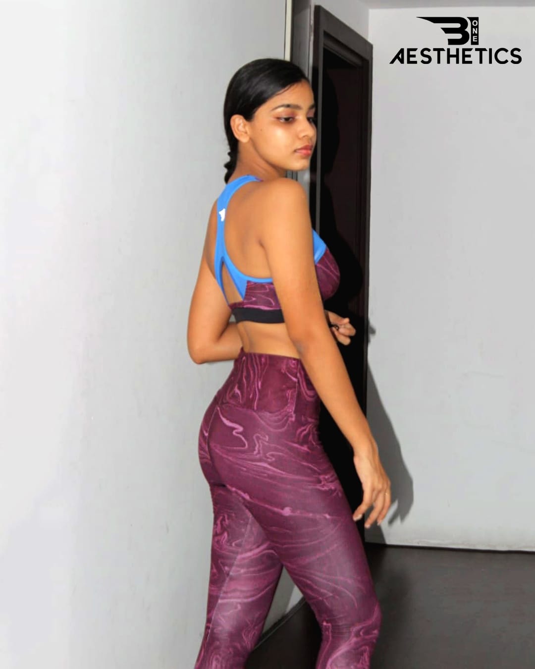 Purple Marble Ladies Gym Kit - Image 4