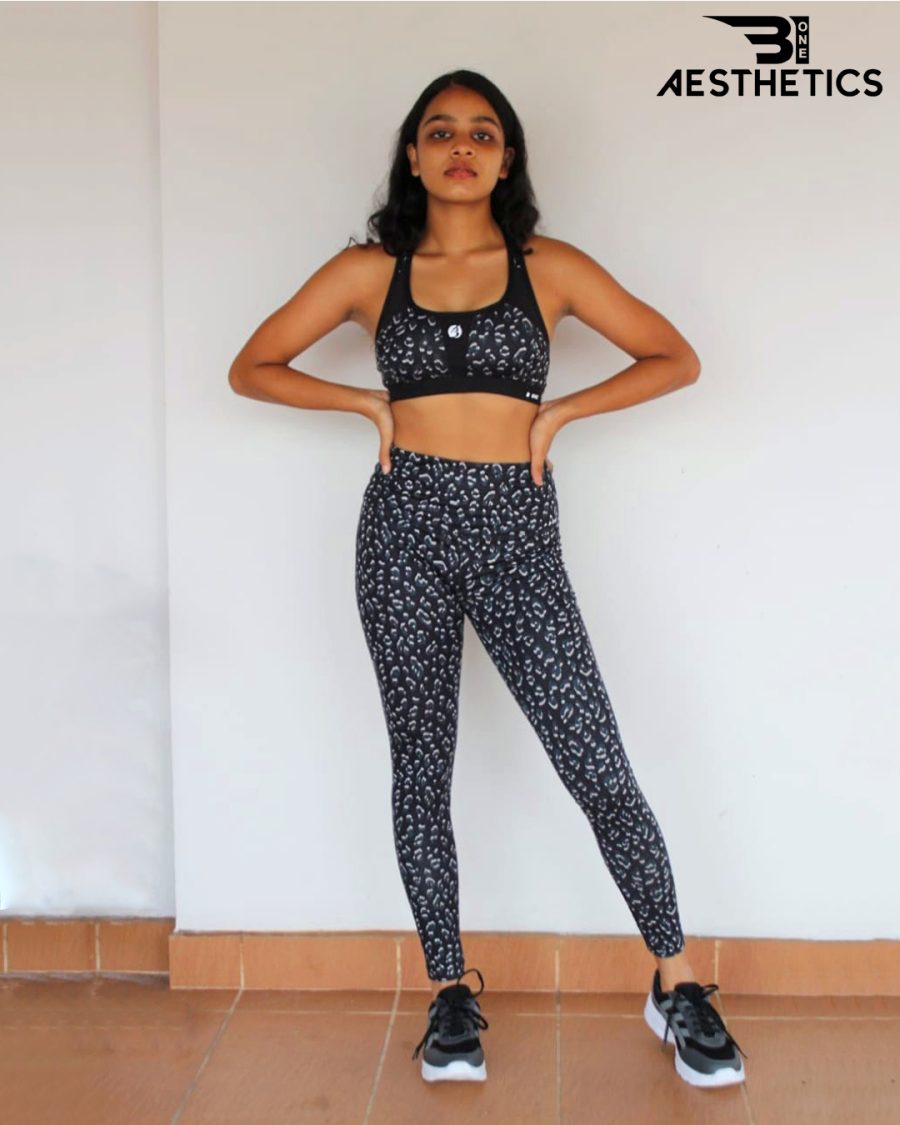 Cheetah Black Ladies Gym Kit - Image 6