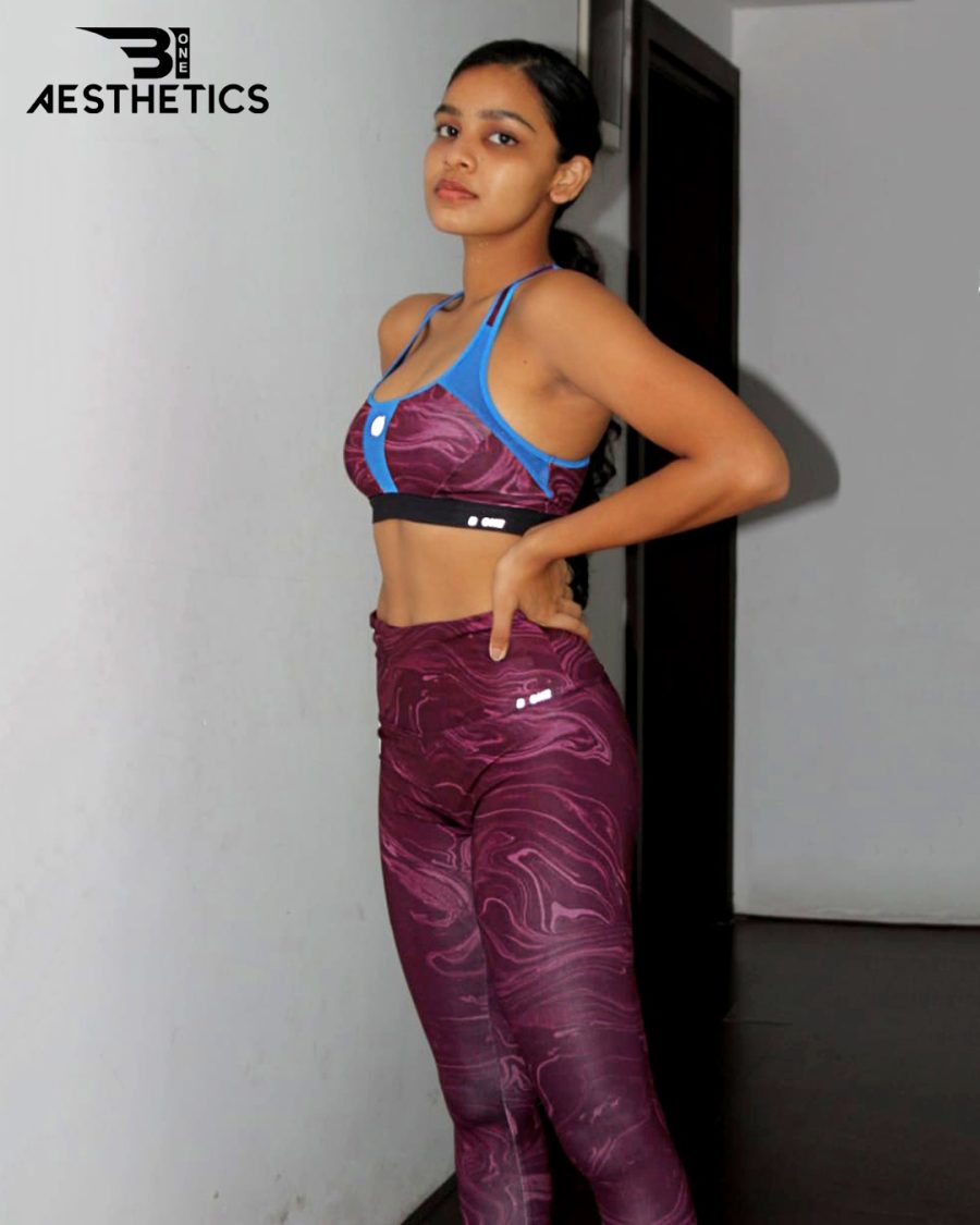 Purple Marble Ladies Gym Kit