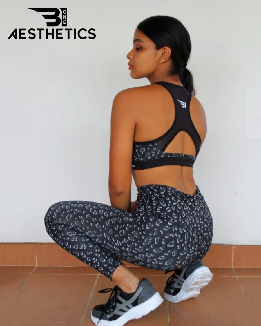 Cheetah Black Ladies Gym Kit - Image 4