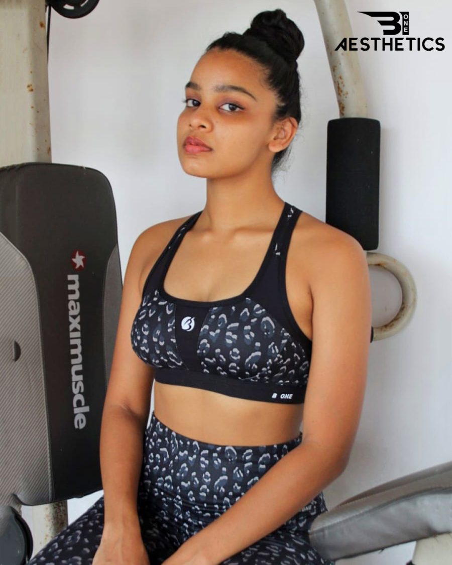 Cheetah Black Ladies Gym Kit