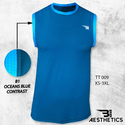 Sky Blue Tank Top With Ocean Blue Lining
