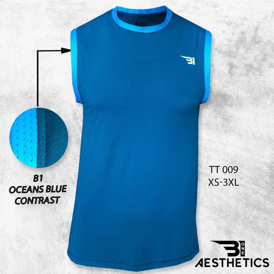 Sky Blue Tank Top With Ocean Blue Lining