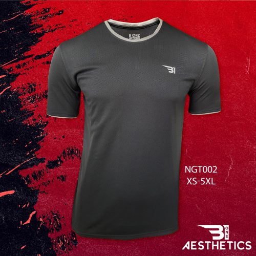 Classic Grey T-shirt With Ash Contrast Lining