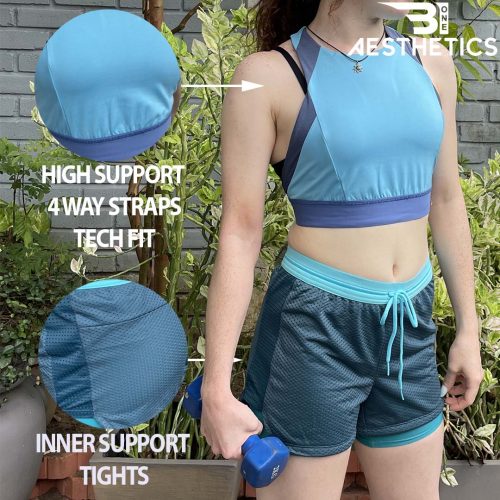 Sky Blue Tech-Fit Sports Top
