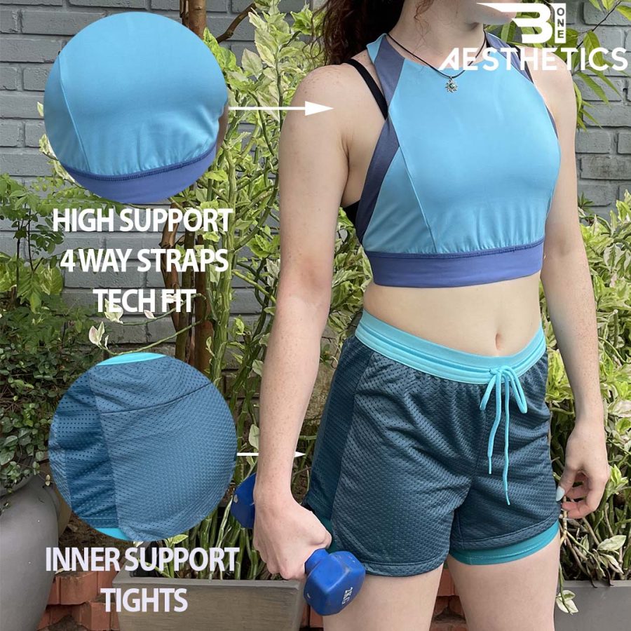 Sky Blue Tech-Fit Sports Top - Image 2