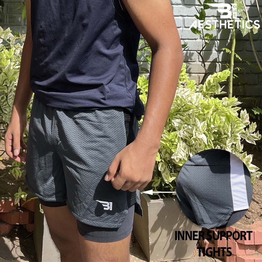 Anchor Grey Running Short With Inner Tight - Image 4