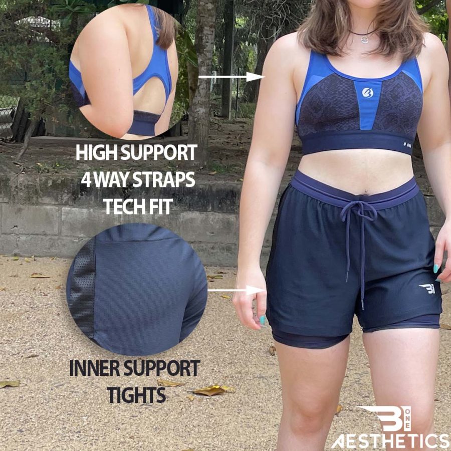 Nile Blue Running Short With Inner Tight - Image 2