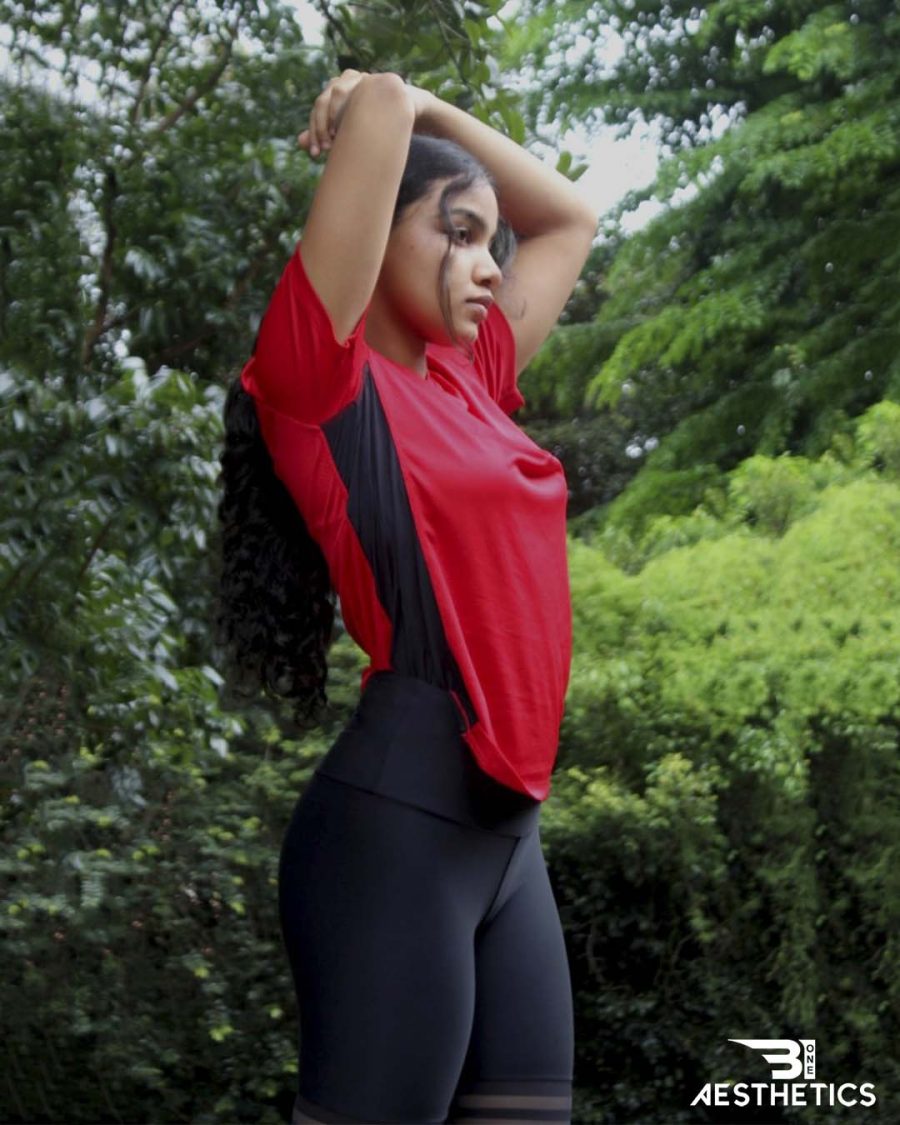 Venetian Red V-Neck DRI-FIT T-Shirt - Image 2