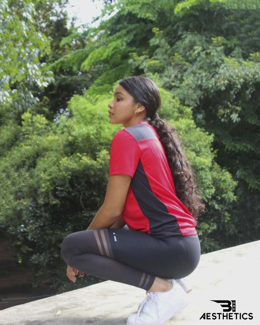 Venetian Red V-Neck DRI-FIT T-Shirt - Image 4