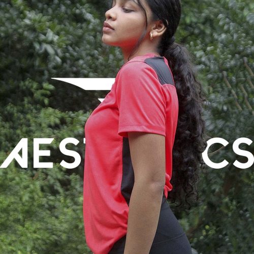 Red Cranberry V-Neck DRI-FIT T-Shirt