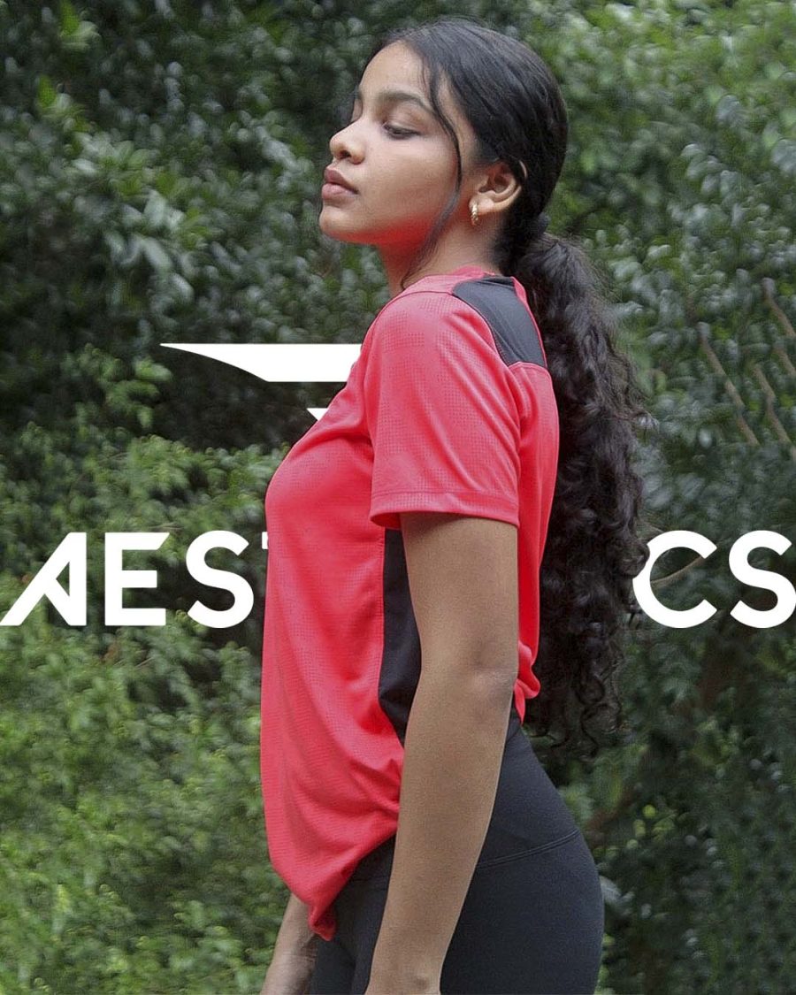 Red Cranberry V-Neck DRI-FIT T-Shirt