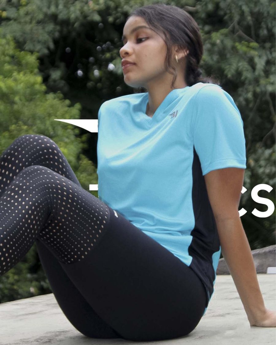Summer Sky Blue V-Neck DRI-FIT T-Shirt