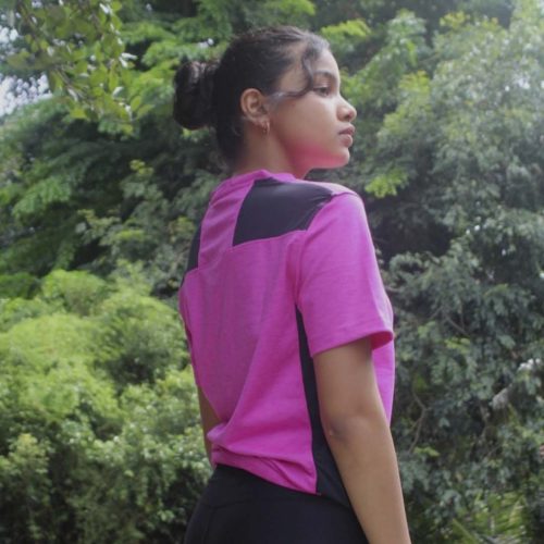 Hot pink V-Neck DRI-FIT T-Shirt