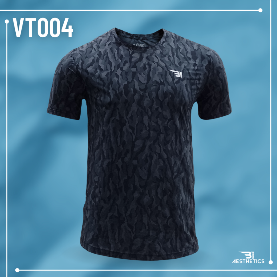 B1 MEN'S CREW-NECK CAMO DESIGN T-SHIRT