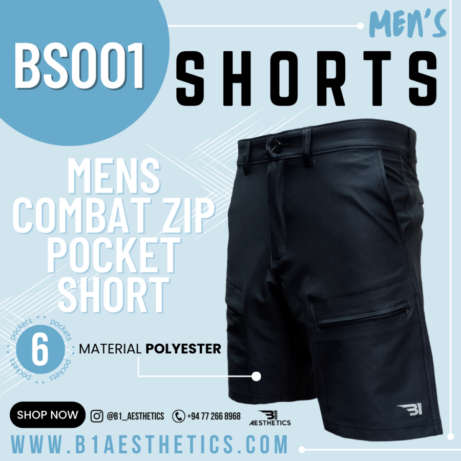 MENS COMBAT ZIP POCKET SHORT - Image 3