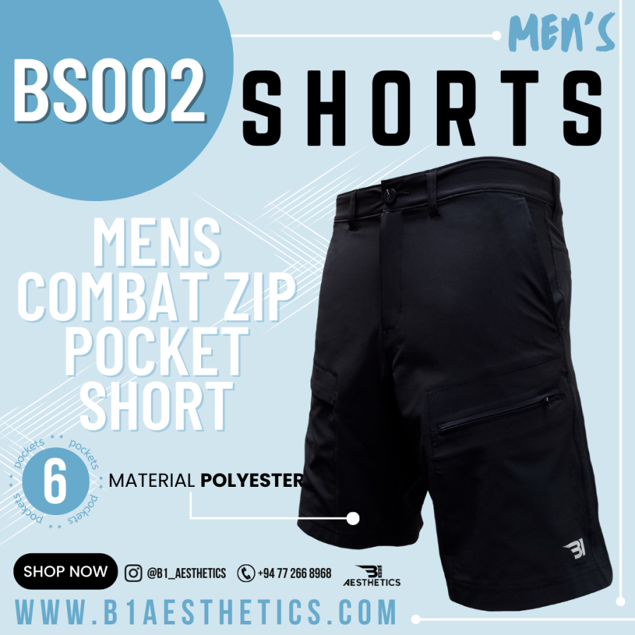 MENS COMBAT ZIP POCKET SHORT - Image 4