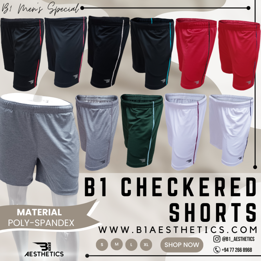 B1 CHECKERED SHORTS
