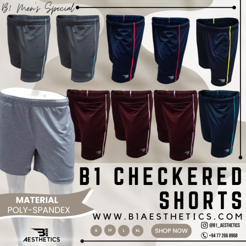 B1 CHECKERED SHORTS