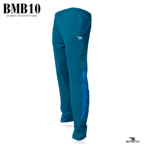 peacock blue and blue Track Bottom