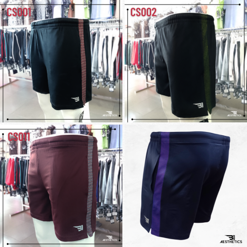 B1 MEN'S LOOSE-FIT CASUAL WORKOUT CHECKERED SHORTS