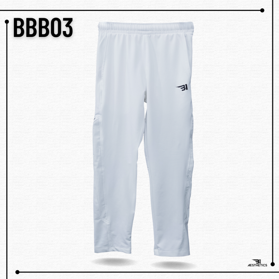 B1 full white Boys Track Bottoms joggers