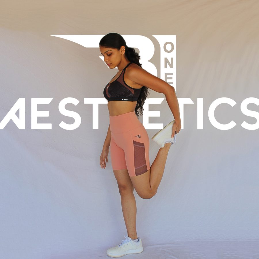 high-rise short sport tights beige color