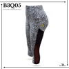 black and white high-rise 3/4 length sport tights