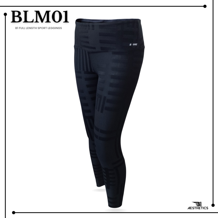 B1 black full length sport leggings