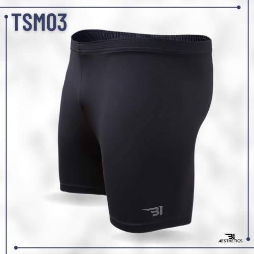 dark gray men's tight shorts