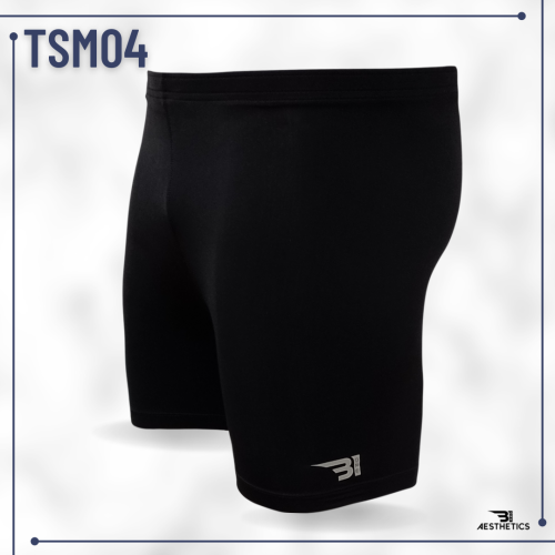 men's tight shorts BLACK