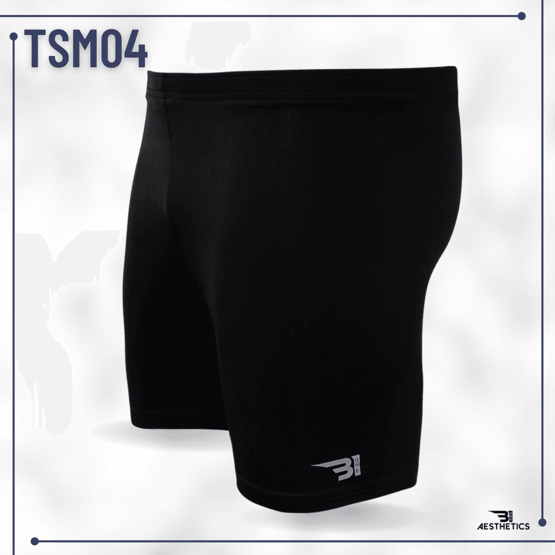 Men's Tight Shorts Black Gym Workout & Bike Shorts