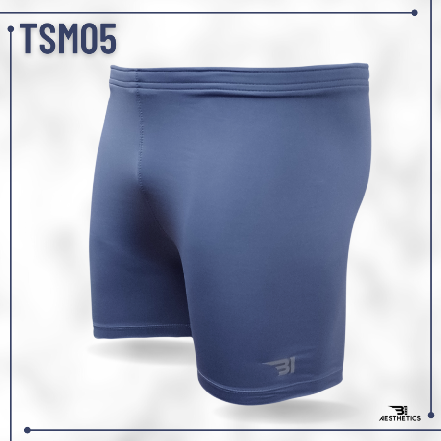men's tight shorts blue