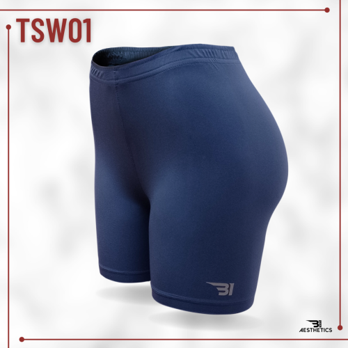 B1 dark blue women's tight shorts