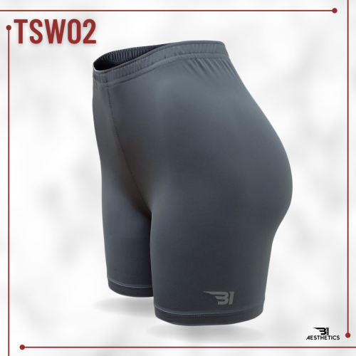 women's tight shorts - gray