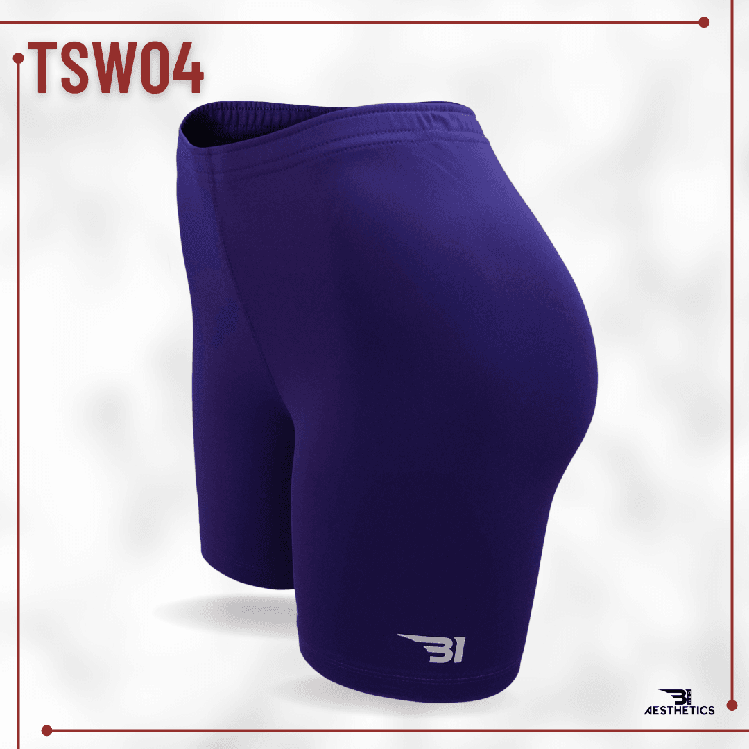 Women's Tight Shorts Purple Color Gym Workout & Bike Shorts