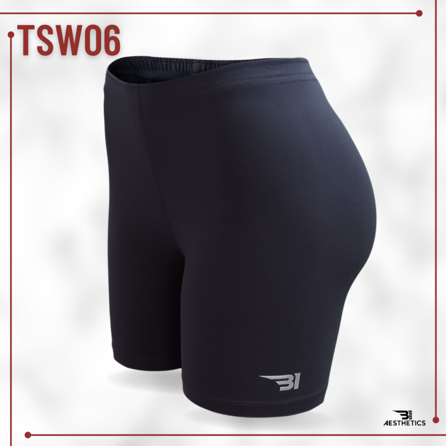 B1 dark gray women's tight shorts
