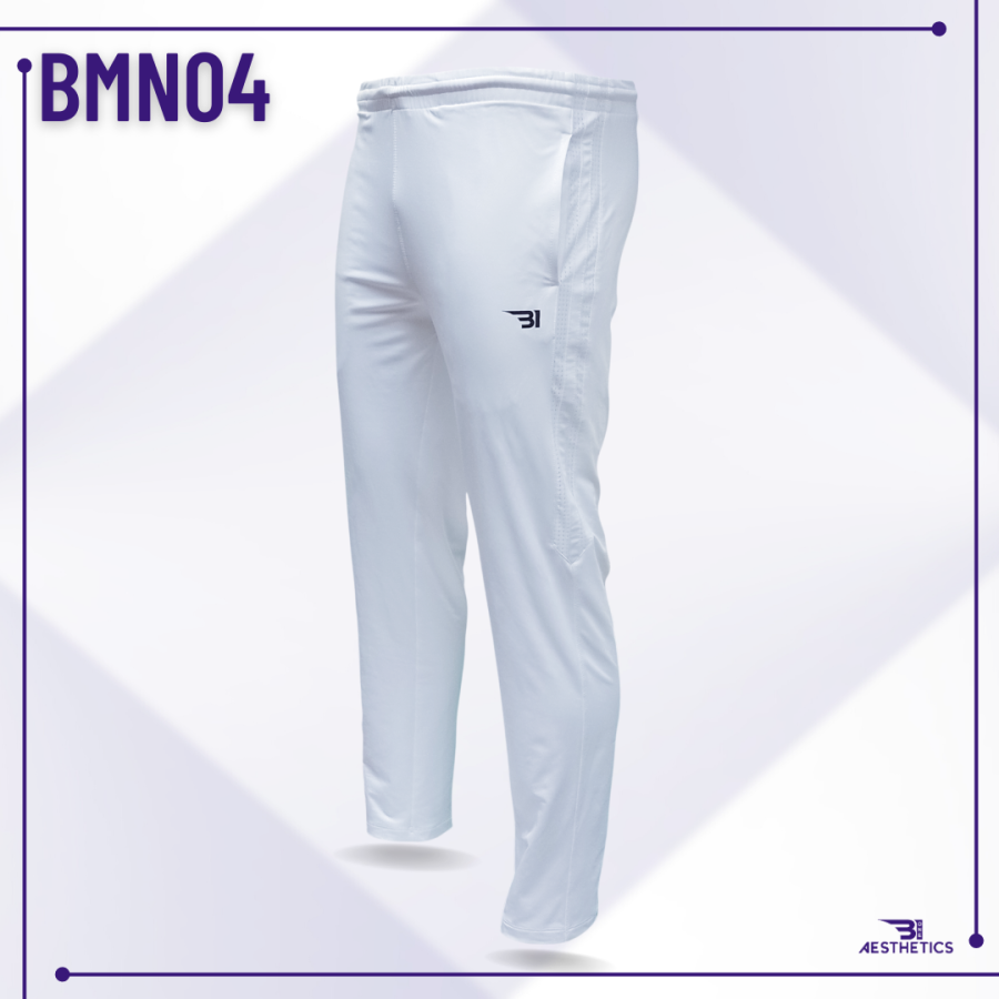 Track Bottoms fashionable strip Full white