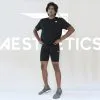 B1 men's black compression shorts