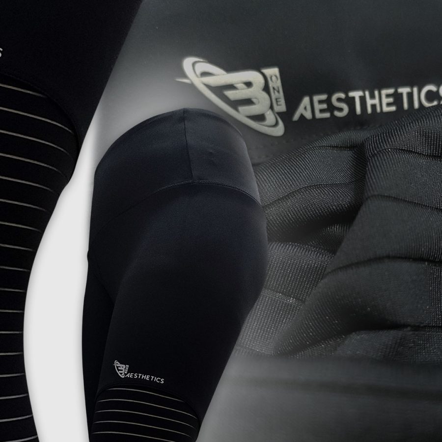 black high-waist mesh legging